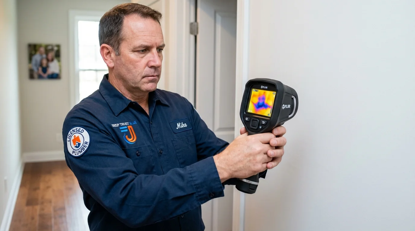 Thermal imaging leak detection by Johns Plumbing LLC in Gallipolis
